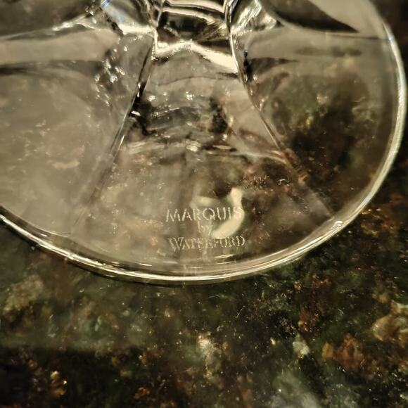 Marquis Waterford Omega Vertical Cut 8.5" Crystal Wine Glass Goblets - Set of 4 - Picture 8 of 9